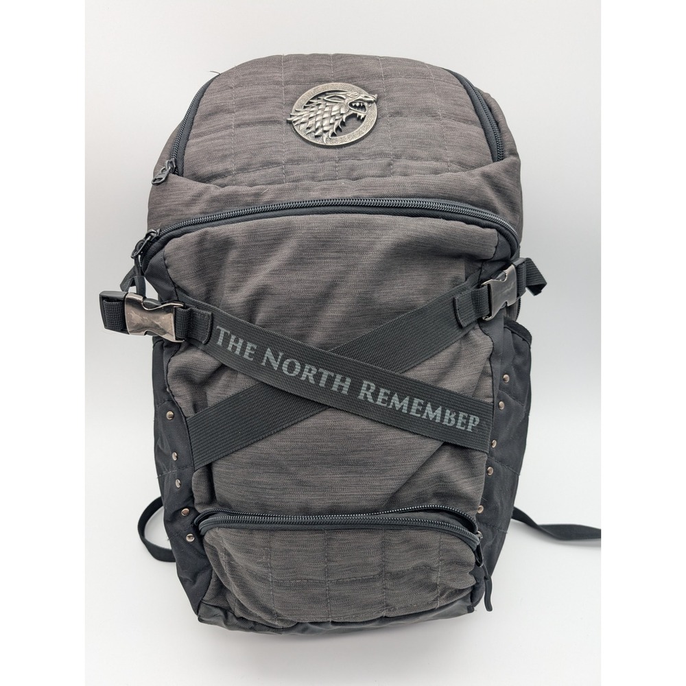BioWorld Game Of Thrones The North Remembers Black And Grey Backpack With Wolf